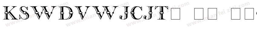 KSWDVWJCJT0 31 00字体转换